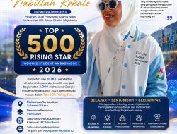 Jihan Nabillah Kokalo, Top 500 Rising Star Google Student Ambassador 2026