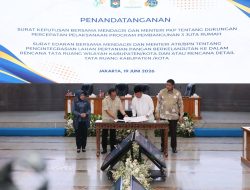 Dua Menteri Teken Edaran Penggabungan Lahan Pertanian ke Dalam RTRW dan RDTR