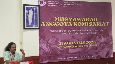 GMNI Peringatkan Bahaya Militerisme Sjafrie Sjamsoeddin