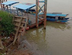 Akibat Kemarau Sungai Mahakam Surut 